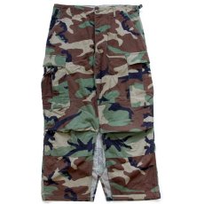 画像1: 80s 米軍 U.S.ARMY ウッドランドカモ BDU カーゴパンツ リメイク マキシ丈 スカート (1)