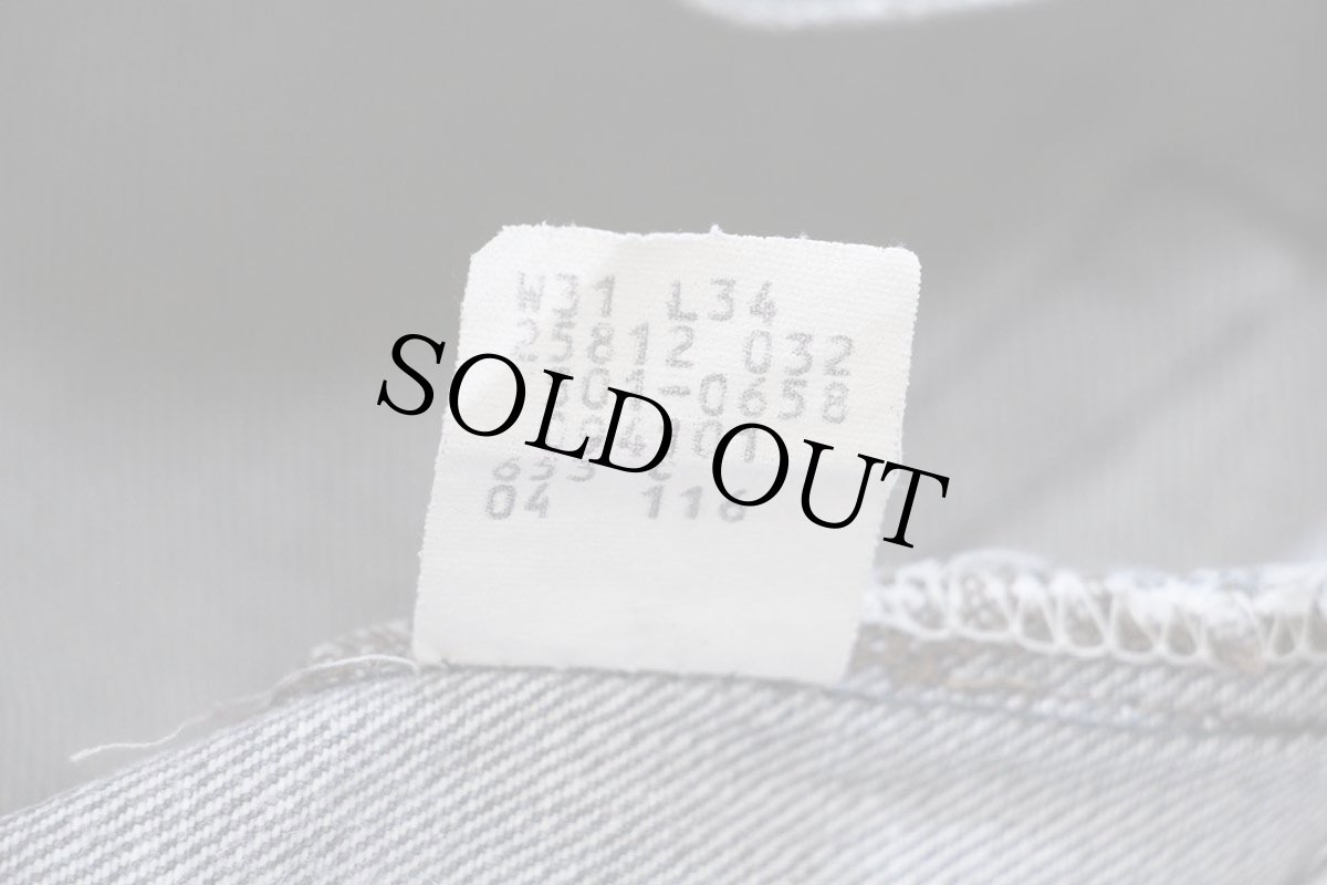 画像7: 80s USA製 Levi'sリーバイス 501 先染め ブラック デニムパンツ フェード W31 L34 (7)