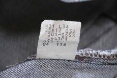 画像7: 80s USA製 Levi'sリーバイス 501 先染め ブラック デニムパンツ フェード W31 L34 (7)