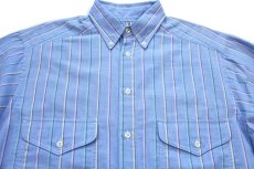 画像3: 90s USA製 LEVI'Sリーバイス マルチストライプ ボタンダウン オックスフォード シャツ M (3)