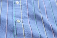 画像5: 90s USA製 LEVI'Sリーバイス マルチストライプ ボタンダウン オックスフォード シャツ M (5)