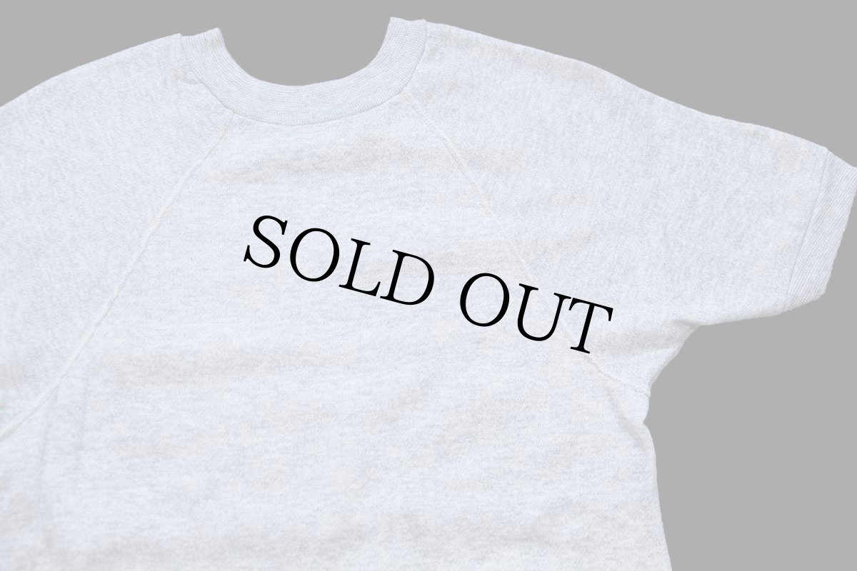 画像3: 70s USA製 UNKNOWN 無地 半袖スウェット 杢グレー M★ブランク (3)