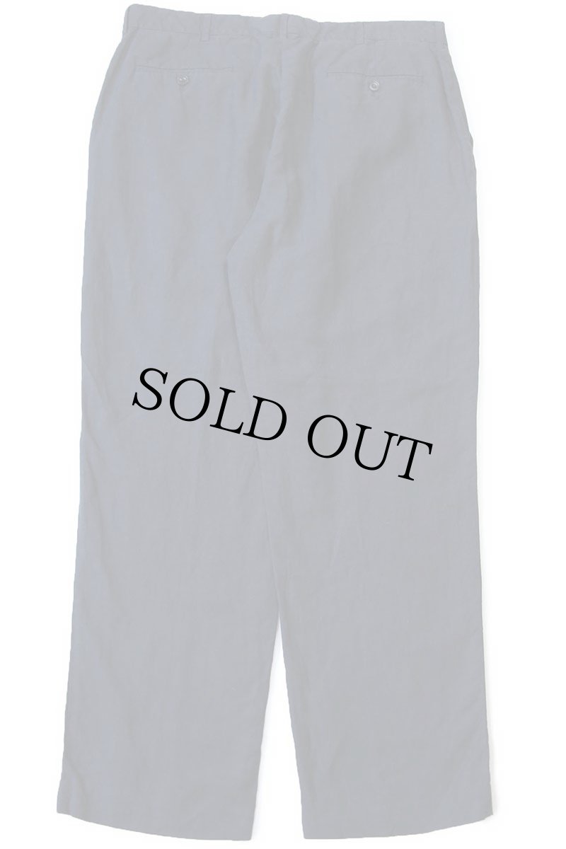 画像3: 00s ポロ ラルフローレン スラックス リネン×シルクパンツ 黒 W36 L30 (3)