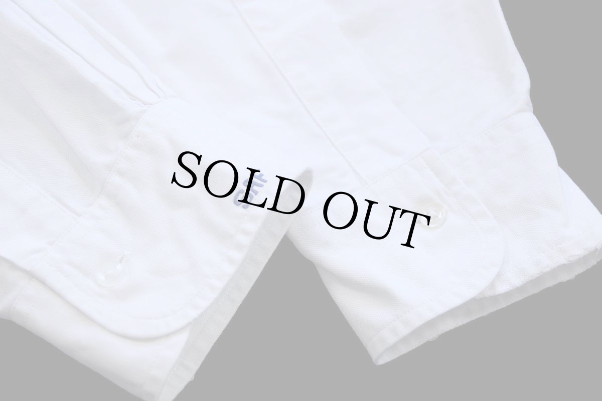 画像6: 70s USA製 Brooks Brothersブルックスブラザーズ Makers 6ボタン SAF刺繍 ボタンダウン オックスフォード コットンシャツ 白 15.5 (6)