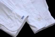 画像6: 70s USA製 Brooks Brothersブルックスブラザーズ Makers 6ボタン SAF刺繍 ボタンダウン オックスフォード コットンシャツ 白 15.5 (6)