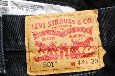 画像5: Levi'sリーバイス 501 ペンキ飛び ブラック デニムパンツ W44 L30★SDP4208 特大 (5)