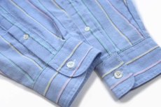画像6: 90s USA製 LEVI'Sリーバイス マルチストライプ ボタンダウン オックスフォード シャツ M (6)