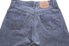 画像5: 80s USA製 Levi'sリーバイス 501 先染め ブラック デニムパンツ フェード W31 L34 (5)