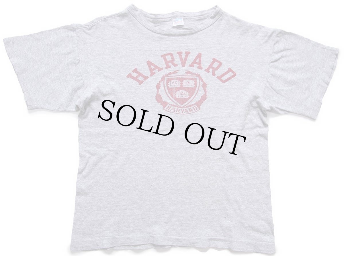 画像2: 70s USA製 Championチャンピオン HARVARD 88/12 Tシャツ 杢グレー M (2)