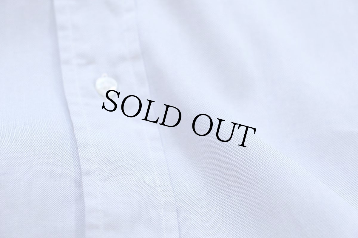 画像5: 90s USA製 Brooks Brothersブルックスブラザーズ Makers 無地 ボタンダウン オックスフォード コットンシャツ サックス 16.5-5 (5)