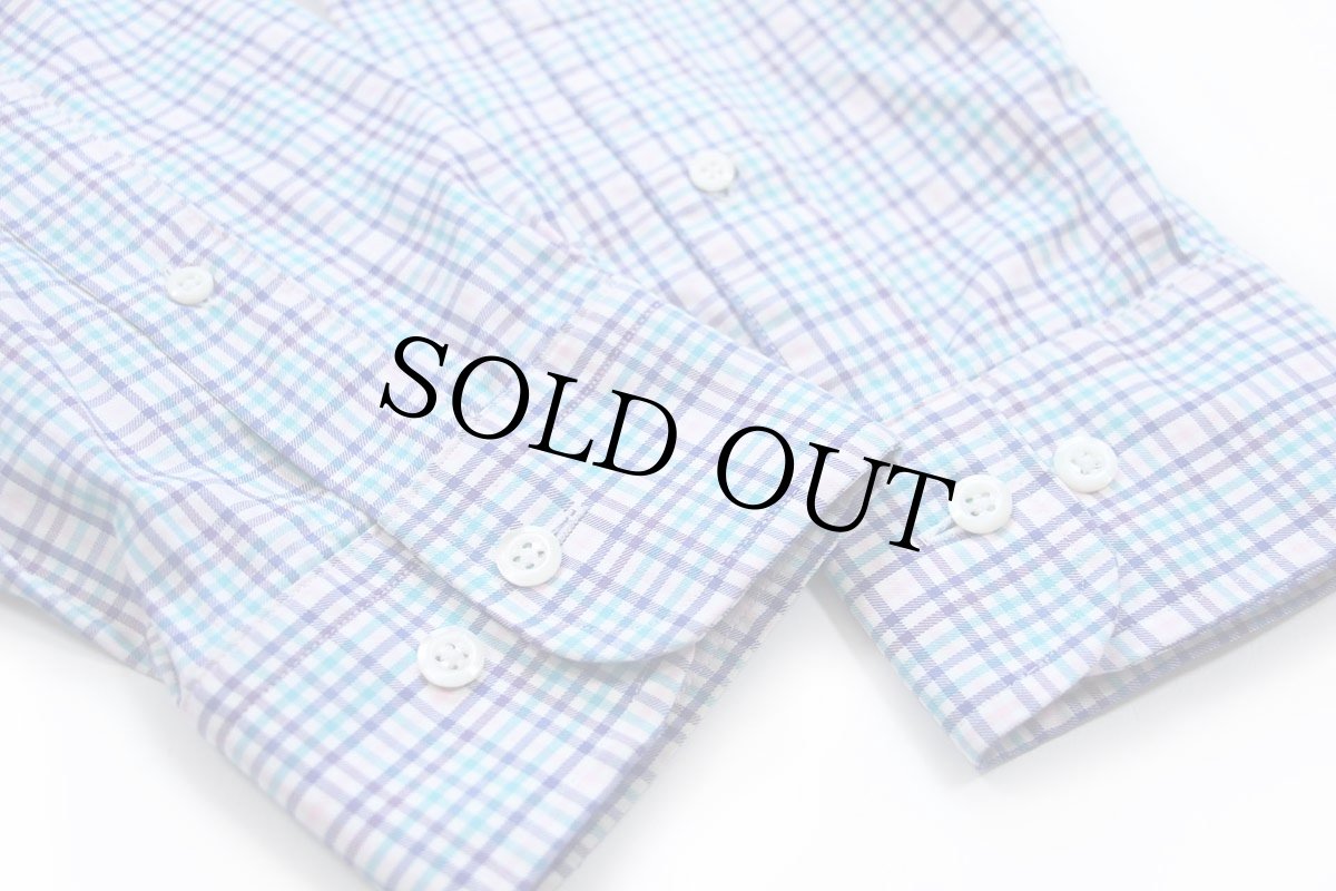 画像6: USA製 Brooks Brothersブルックスブラザーズ Makers and Merchants チェック マチ付き ボタンダウン コットンシャツ L/R (6)