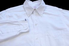 画像3: 70s USA製 Brooks Brothersブルックスブラザーズ Makers 6ボタン SAF刺繍 ボタンダウン オックスフォード コットンシャツ 白 15.5 (3)