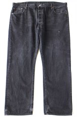 画像2: Levi'sリーバイス 501 ペンキ飛び ブラック デニムパンツ W44 L30★SDP4208 特大 (2)