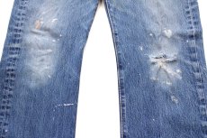 画像7: Levi'sリーバイス 501 ペンキ飛び&ダメージ デニムパンツ W34 L32★SDP4234 (7)