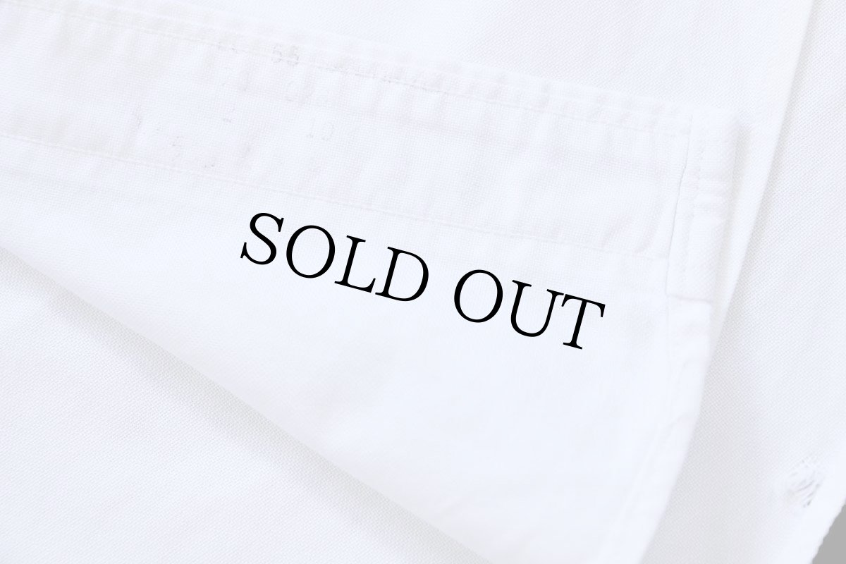 画像5: 70s USA製 Brooks Brothersブルックスブラザーズ Makers 6ボタン SAF刺繍 ボタンダウン オックスフォード コットンシャツ 白 15.5 (5)