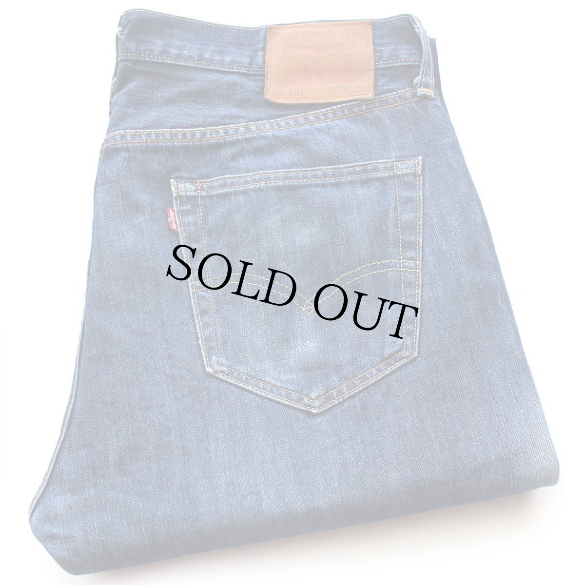 画像2: ブルガリア製 LEVI'Sリーバイス PREMIUM 501 BIGE デニムパンツ ヒゲ W36 L32★SDP4231 ユーロ (2)