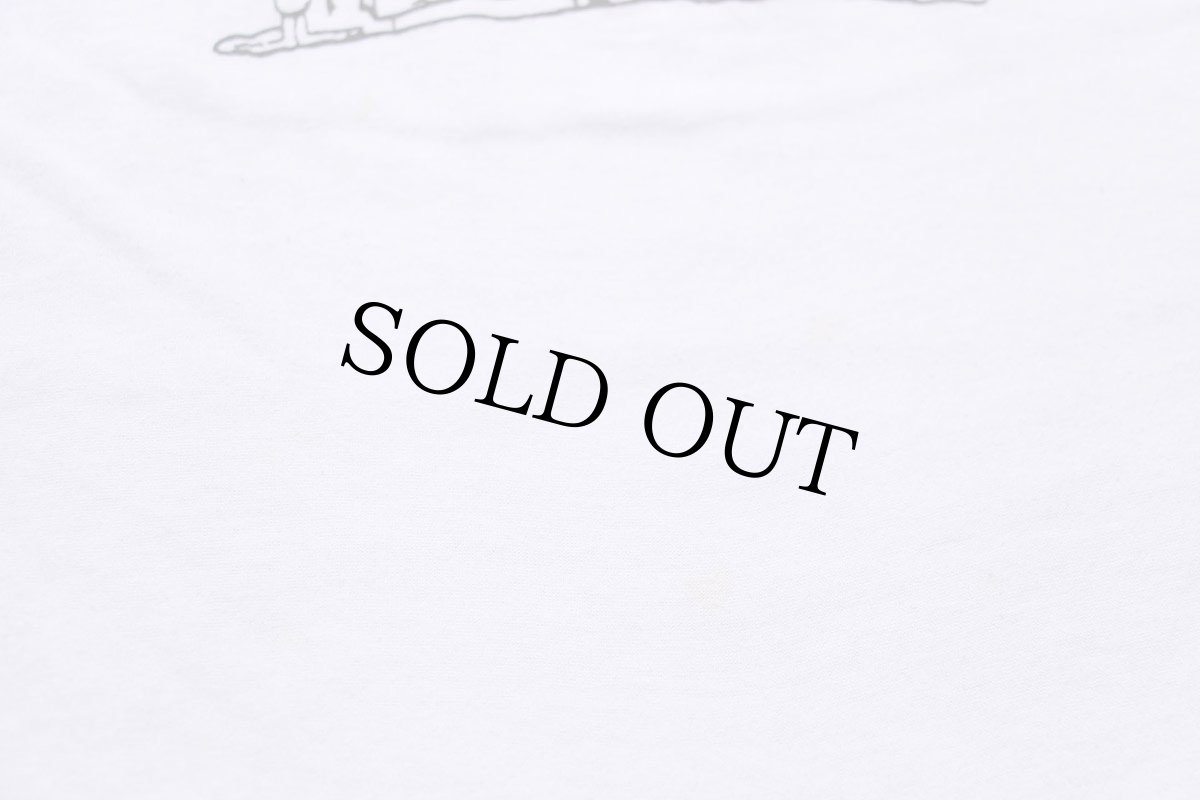 画像6: 80s USA製 CORNING イラスト 七分袖 ラグランTシャツ 白×オレンジ XL (6)