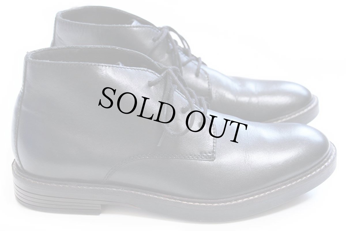 画像3: Clarksクラークス レザー チャッカブーツ 黒 9M/26.5cm★レザーシューズ (3)