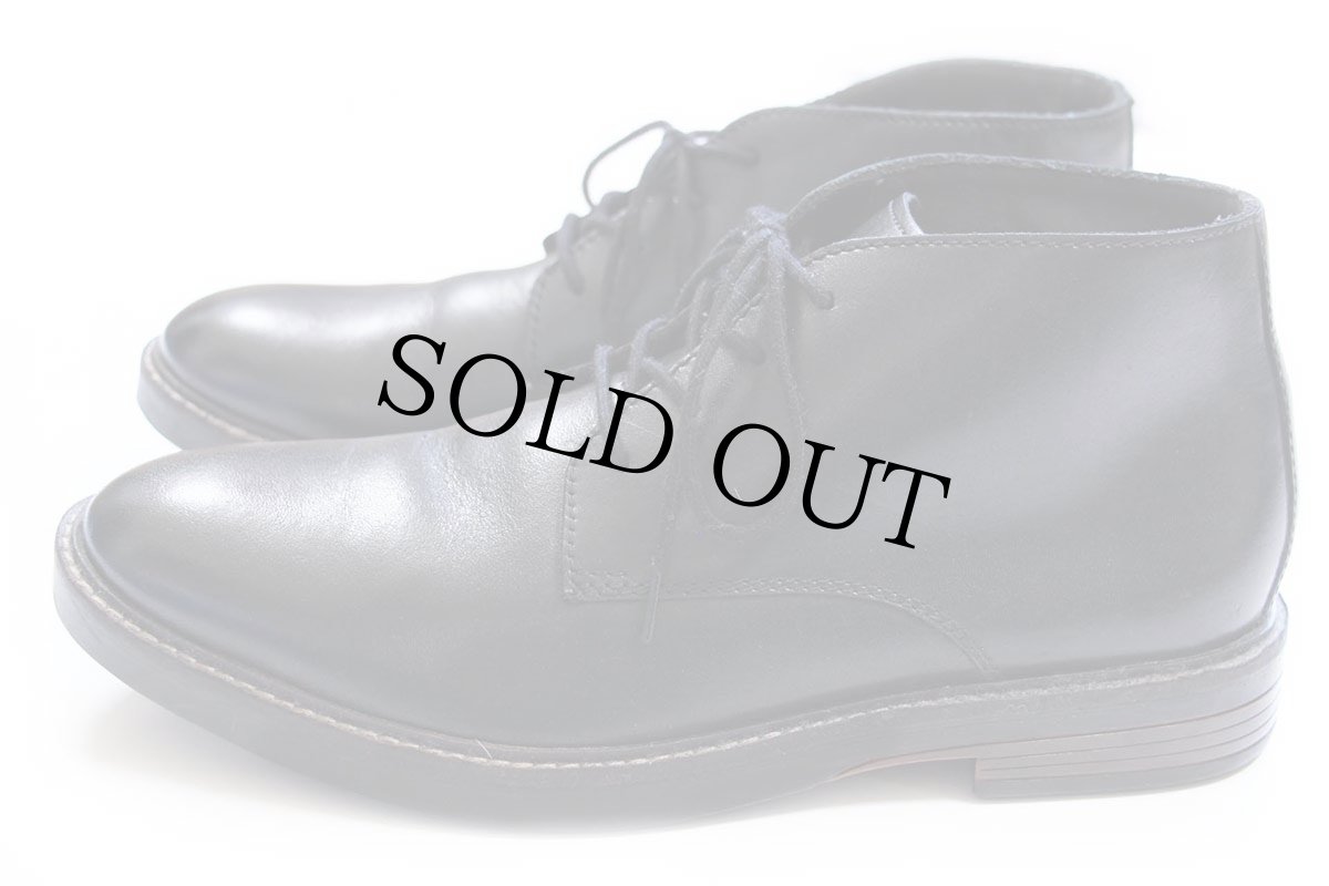 画像2: Clarksクラークス レザー チャッカブーツ 黒 9M/26.5cm★レザーシューズ (2)