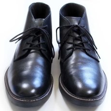 画像1: Clarksクラークス レザー チャッカブーツ 黒 9M/26.5cm★レザーシューズ (1)