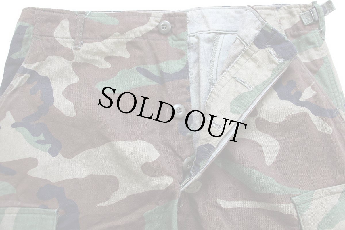 画像3: 80s 米軍 U.S.ARMY ウッドランドカモ BDU カーゴパンツ リメイク マキシ丈 スカート (3)