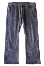 画像2: Levi'sリーバイス 501 ストレッチ ブラック デニムパンツ W38 L30★SDP4200 (2)