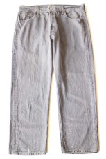 画像2: メキシコ製 Levi'sリーバイス 501 ブリーチ飛び 先染め グレーデニムパンツ W38★SDP3914 (2)