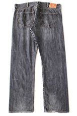 画像3: Levi'sリーバイス 501 ダメージ 先染め ブラック デニムパンツ W38 L32★SDP4212 (3)