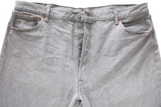 画像4: メキシコ製 Levi'sリーバイス 501 先染め グレー デニムパンツ W46 L32★SDP3916 特大 (4)