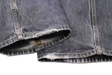 画像8: Levi'sリーバイス 501 先染め ブラック デニムパンツ W42 L30★SDP4201 (8)