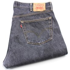 画像1: Levi'sリーバイス 501 先染め ブラック デニムパンツ W42 L30★SDP4201 (1)
