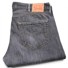 画像1: Levi'sリーバイス 501 ダメージ 先染め ブラック デニムパンツ W38 L32★SDP4212 (1)