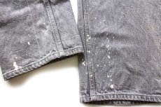 画像7: メキシコ製 Levi'sリーバイス 501 ブリーチ飛び 先染め グレーデニムパンツ W38★SDP3914 (7)