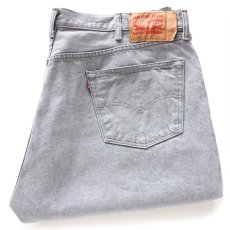 画像1: メキシコ製 Levi'sリーバイス 501 先染め グレー デニムパンツ W46 L32★SDP3916 特大 (1)