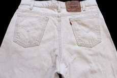 画像5: 90s USA製 Levi'sリーバイス 550 先染め カラーデニムパンツ ライトカーキ W34 L30★SDP4297 (5)