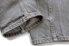 画像9: 90s USA製 Levi'sリーバイス 550 ダメージ 先染め カラーデニムパンツ オリーブ W33 L32★SDP4295 (9)