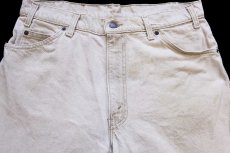 画像4: 90s USA製 Levi'sリーバイス 550 先染め カラーデニムパンツ ライトカーキ W34 L30★SDP4297 (4)