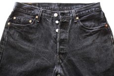 画像4: 00s Levi'sリーバイス 501 ブラック デニムパンツ W34★SDP4215 (4)