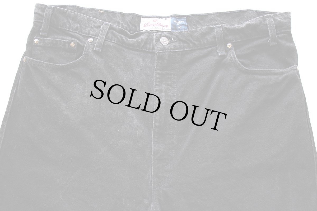 画像4: 90s USA製 Levi'sリーバイス SIGNATURE 540 ブラック デニムパンツ W42 L36★SDP4321 (4)