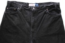 画像4: 90s USA製 Levi'sリーバイス SIGNATURE 540 ブラック デニムパンツ W42 L36★SDP4321 (4)