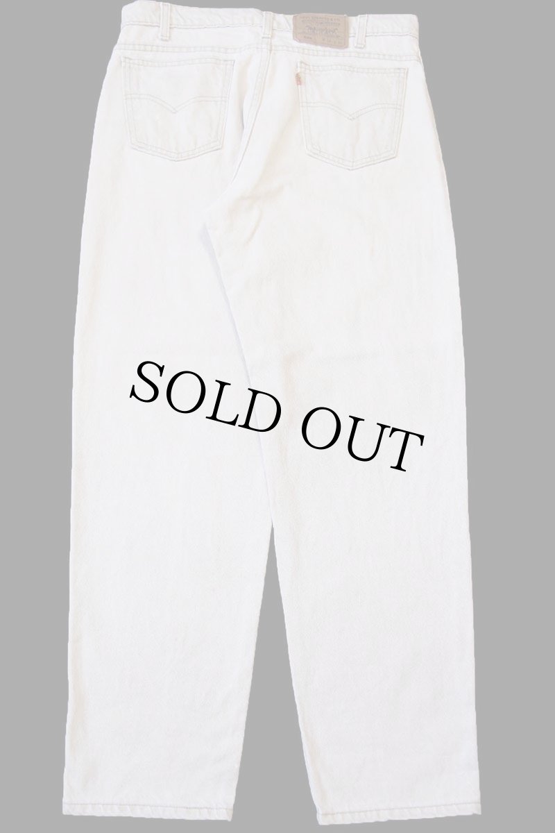 画像3: 90s USA製 Levi'sリーバイス 550 先染め カラーデニムパンツ ライトカーキ W34 L30★SDP4297 (3)