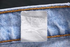 画像7: 90s Levi'sリーバイス 550 ブリーチ飛び デニムパンツ W34 L32★SDP4216 (7)