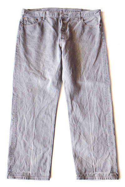 Levi'sリーバイス 501 先染め グレー デニムパンツ W44 L32☆SDP4197
