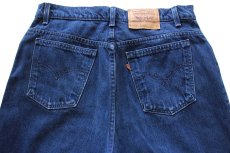 画像5: 90s Levi'sリーバイス 15951 カラーデニムパンツ ネイビー 16 MED★SDP4319  (5)
