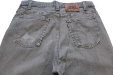 画像5: 90s USA製 Levi'sリーバイス 550 ペンキ飛び 先染め カラーデニムパンツ オリーブ W36 L30★SDP4296 (5)