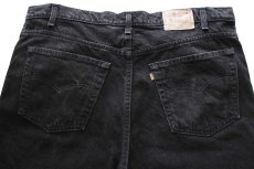 画像5: 90s USA製 Levi'sリーバイス SIGNATURE 540 ブラック デニムパンツ W42 L36★SDP4321 (5)