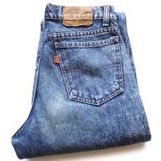 画像1: 90s USA製 Levi'sリーバイス 750 ケミカルウォッシュ デニムパンツ W29 L34 STUDENT★SDP4269 アシッド (1)