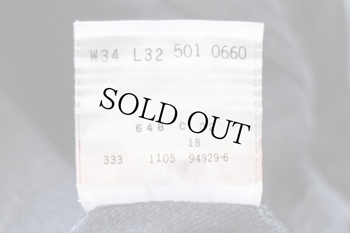 画像6: 00s Levi'sリーバイス 501 ブラック デニムパンツ W34★SDP4215 (6)