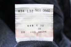 画像6: 00s Levi'sリーバイス 501 ブラック デニムパンツ W34★SDP4215 (6)