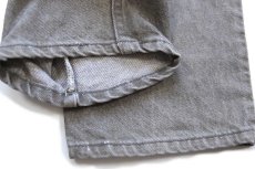 画像9: 90s USA製 Levi'sリーバイス 550 ペンキ飛び 先染め カラーデニムパンツ オリーブ W36 L30★SDP4296 (9)
